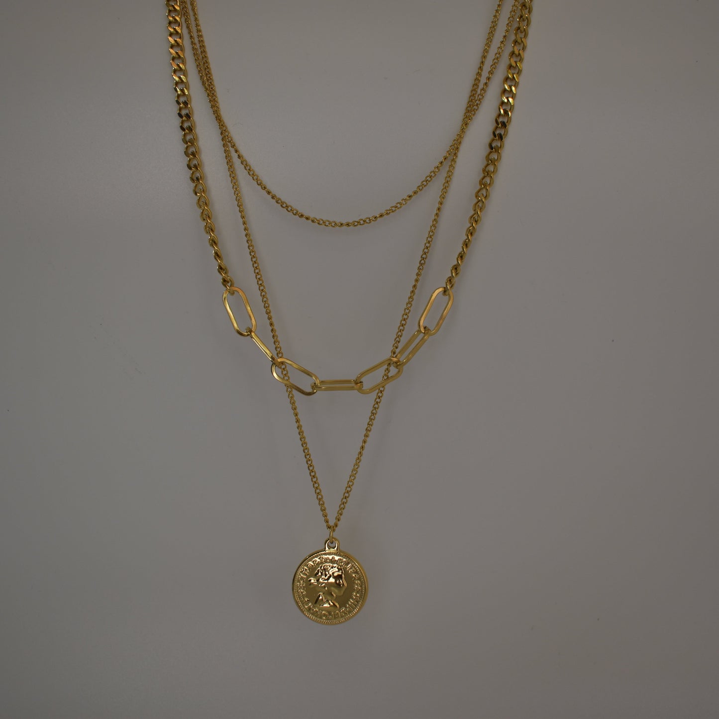 Coin Layered Necklace