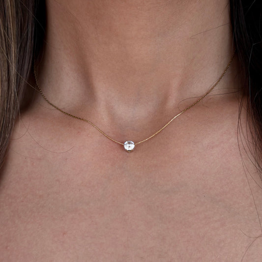 Single Stone Korean Necklace