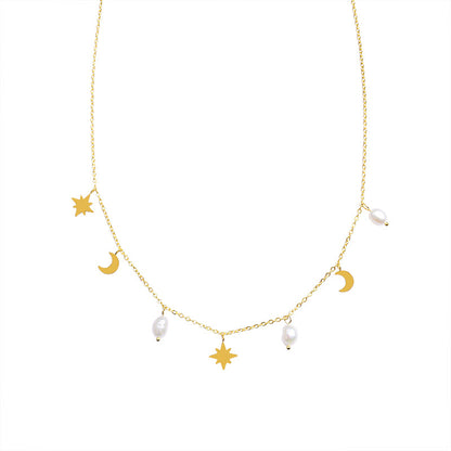 Moon Star Necklace