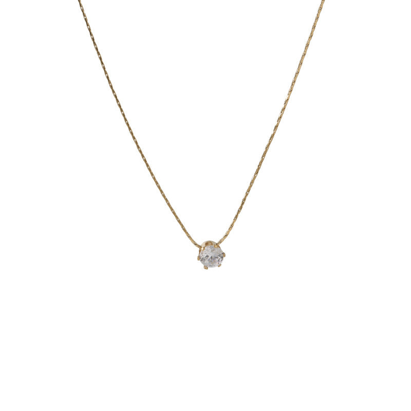 Single Stone Korean Necklace