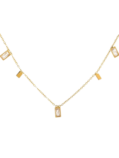 Geometric Drop Necklace