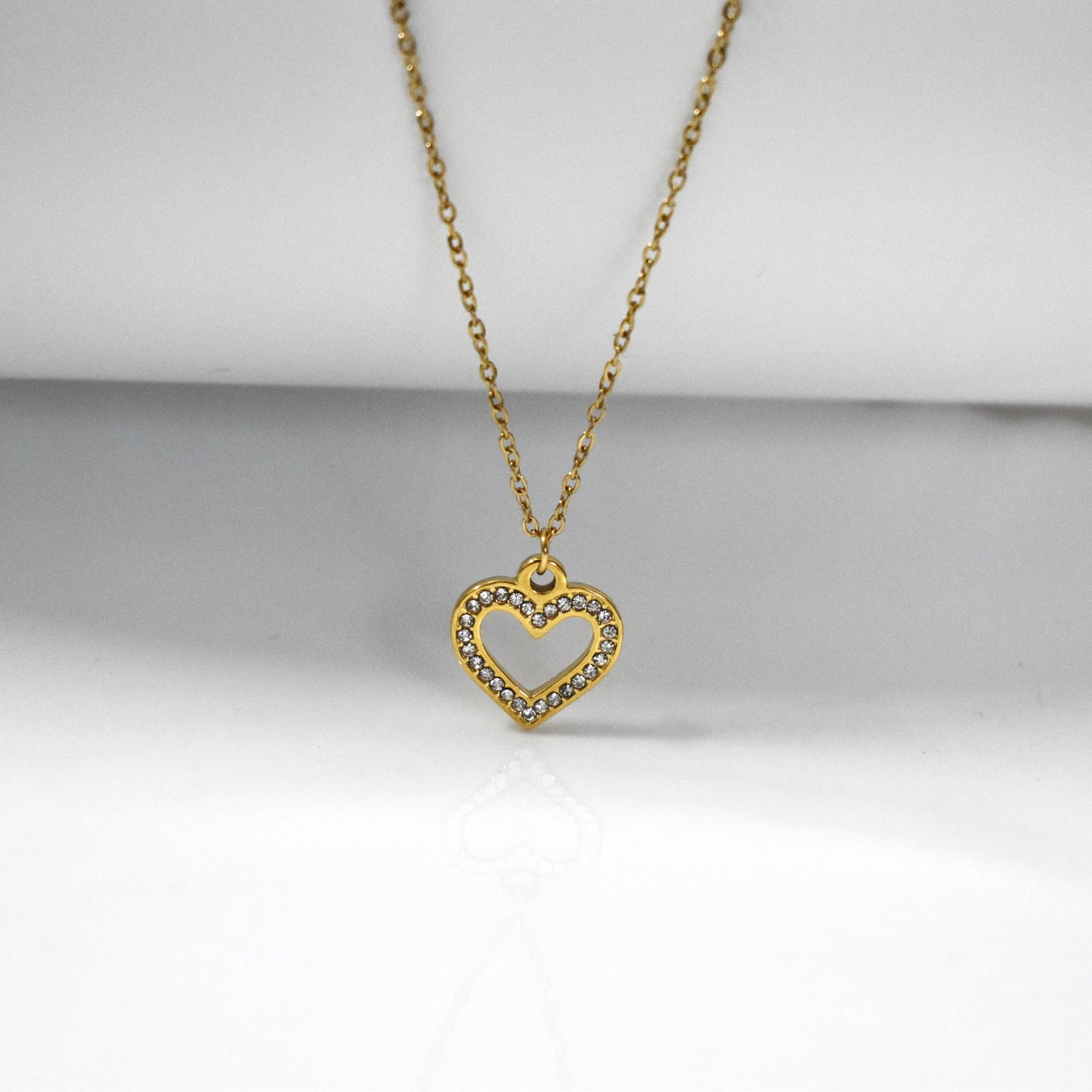 Zircon Heart Necklace