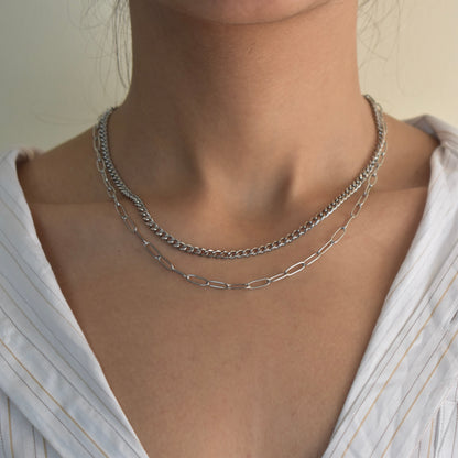 Clip Chain Layered Necklace