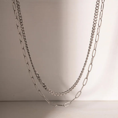 Clip Chain Layered Necklace