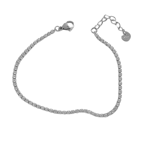 Tennis Bracelet (Silver)